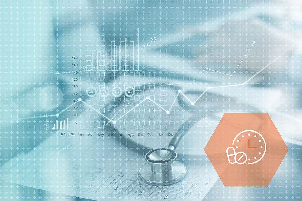 medical charts stylistic overlay