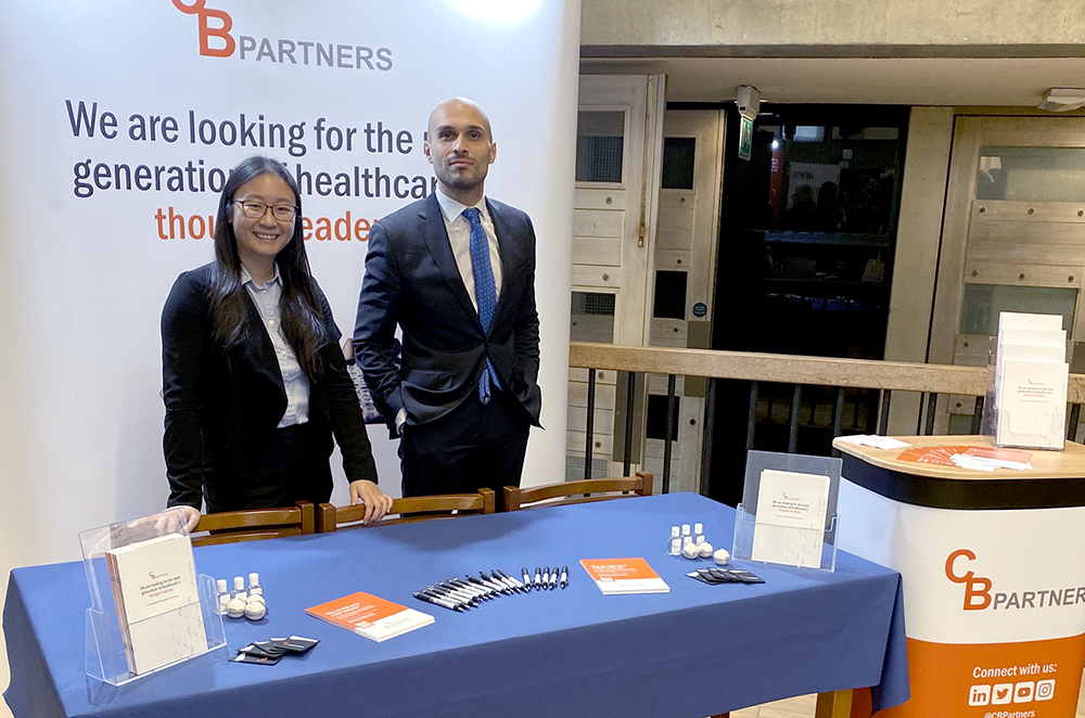 The CBPartners stand at the Management Consultancy Fair at the University of Oxford